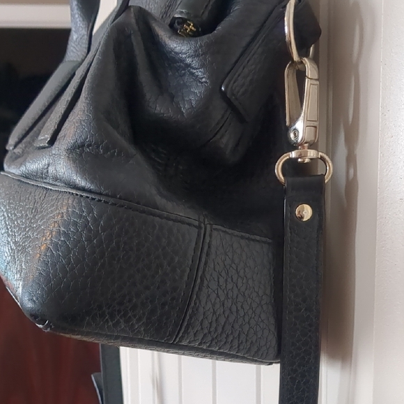 Kate Spade Black Leather Pebbled Satchel - Picture 4 of 14